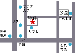 酒店式公寓东新井地図