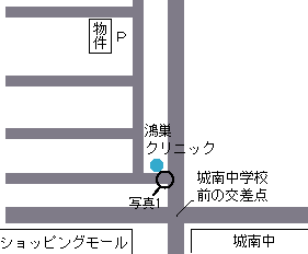 竜ヶ崎市　商业酒店地図