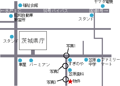 Serviced ApartmentKasahara��Map of Surroundings